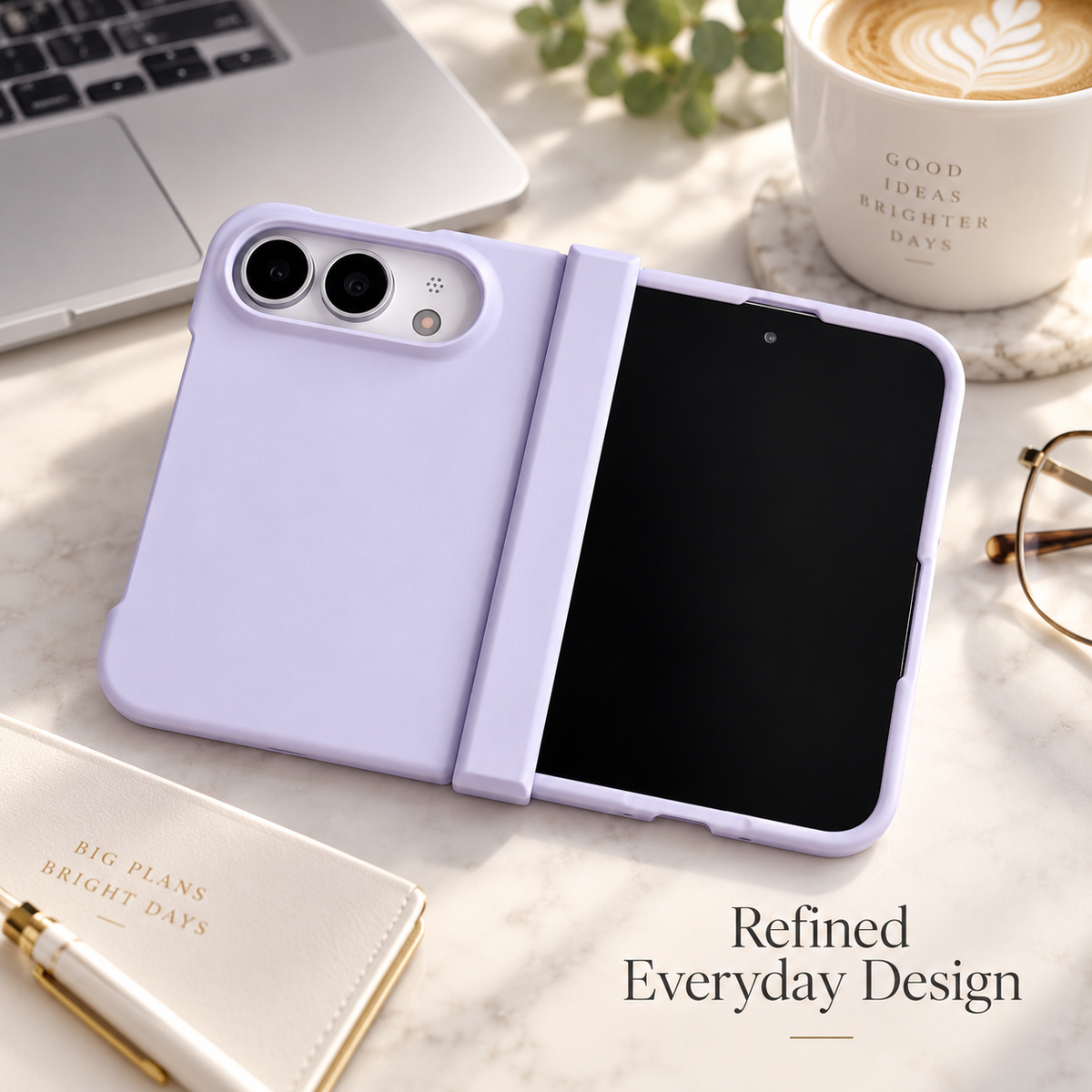 Premium iPhone Case Solid Color Skin Feel Hinge Protection Foldable Cover Shockproof Slim Non Slip Wear Resistant Durable Protective Phone Cover Shell Case