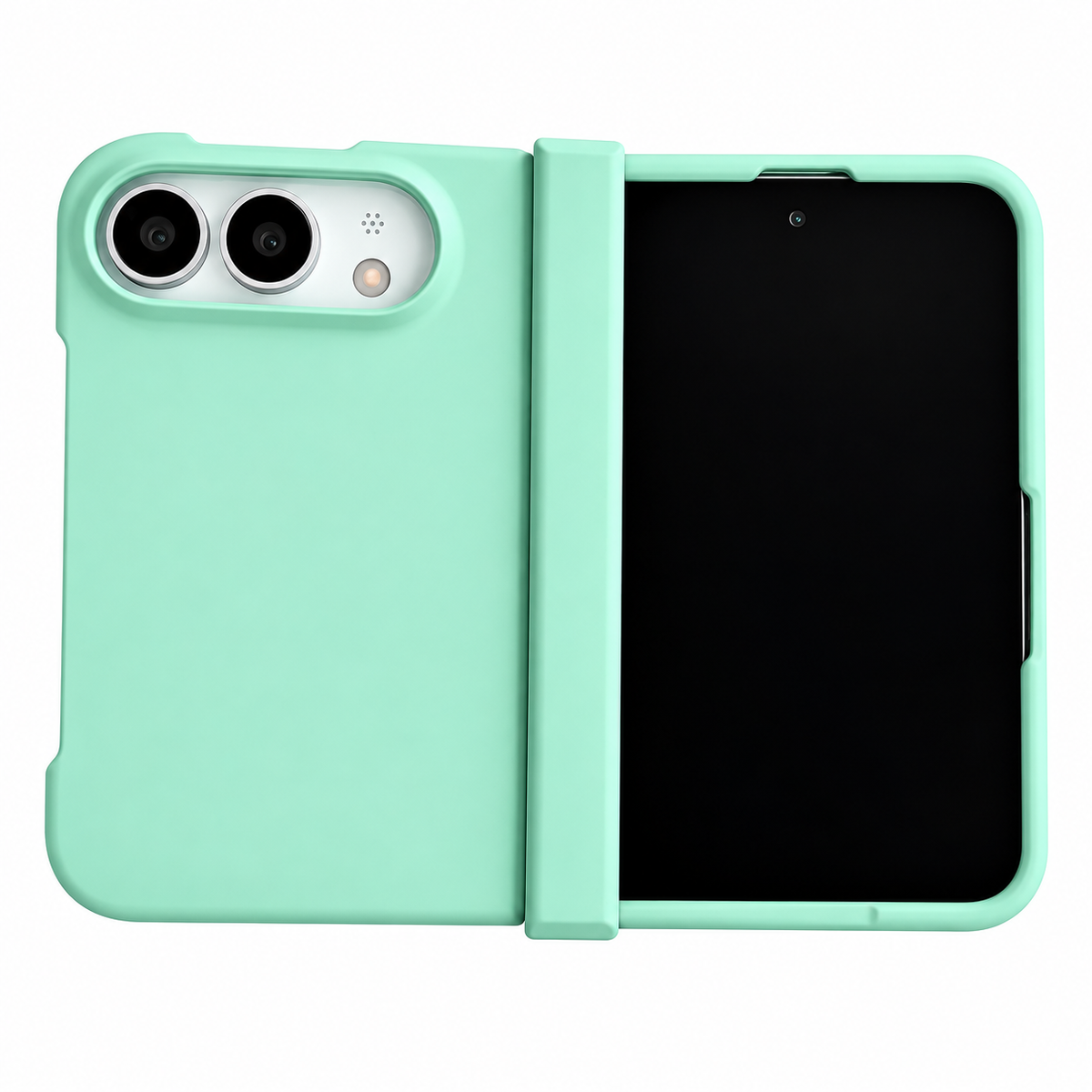 Premium iPhone Case Solid Color Skin Feel Hinge Protection Foldable Cover Shockproof Slim Non Slip Wear Resistant Durable Protective Phone Cover Shell Case