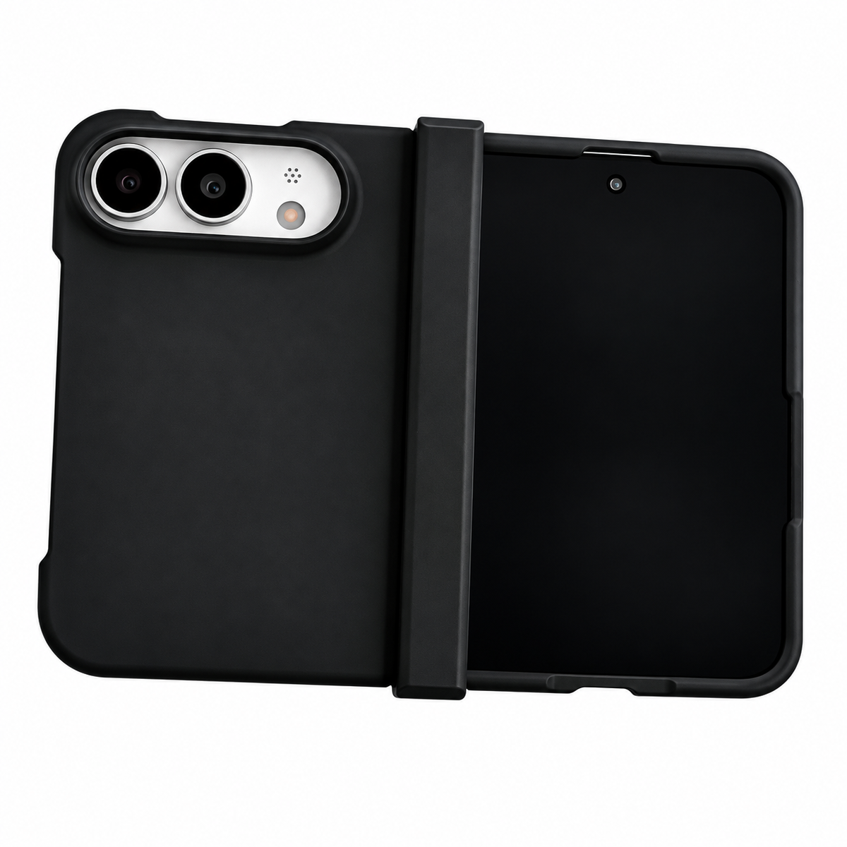 Premium iPhone Case Solid Color Skin Feel Hinge Protection Foldable Cover Shockproof Slim Non Slip Wear Resistant Durable Protective Phone Cover Shell Case
