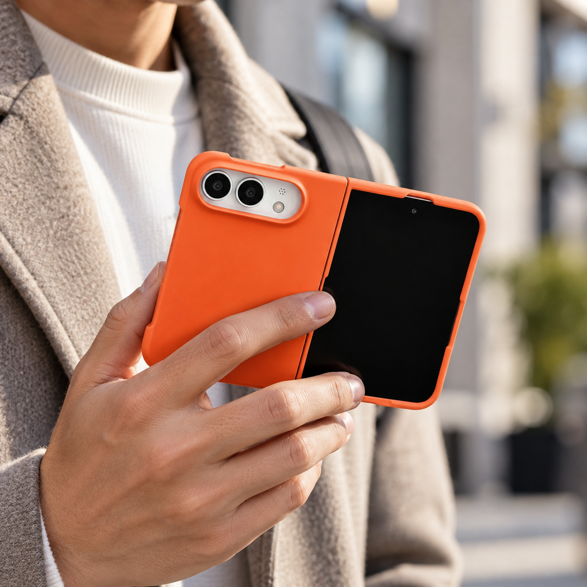 Premium iPhone Case Solid Color Skin Feel Shockproof Foldable Cover Wear Resistant Comfortable Grip Slim Non Slip Durable Practical Protective Phone Cover Case