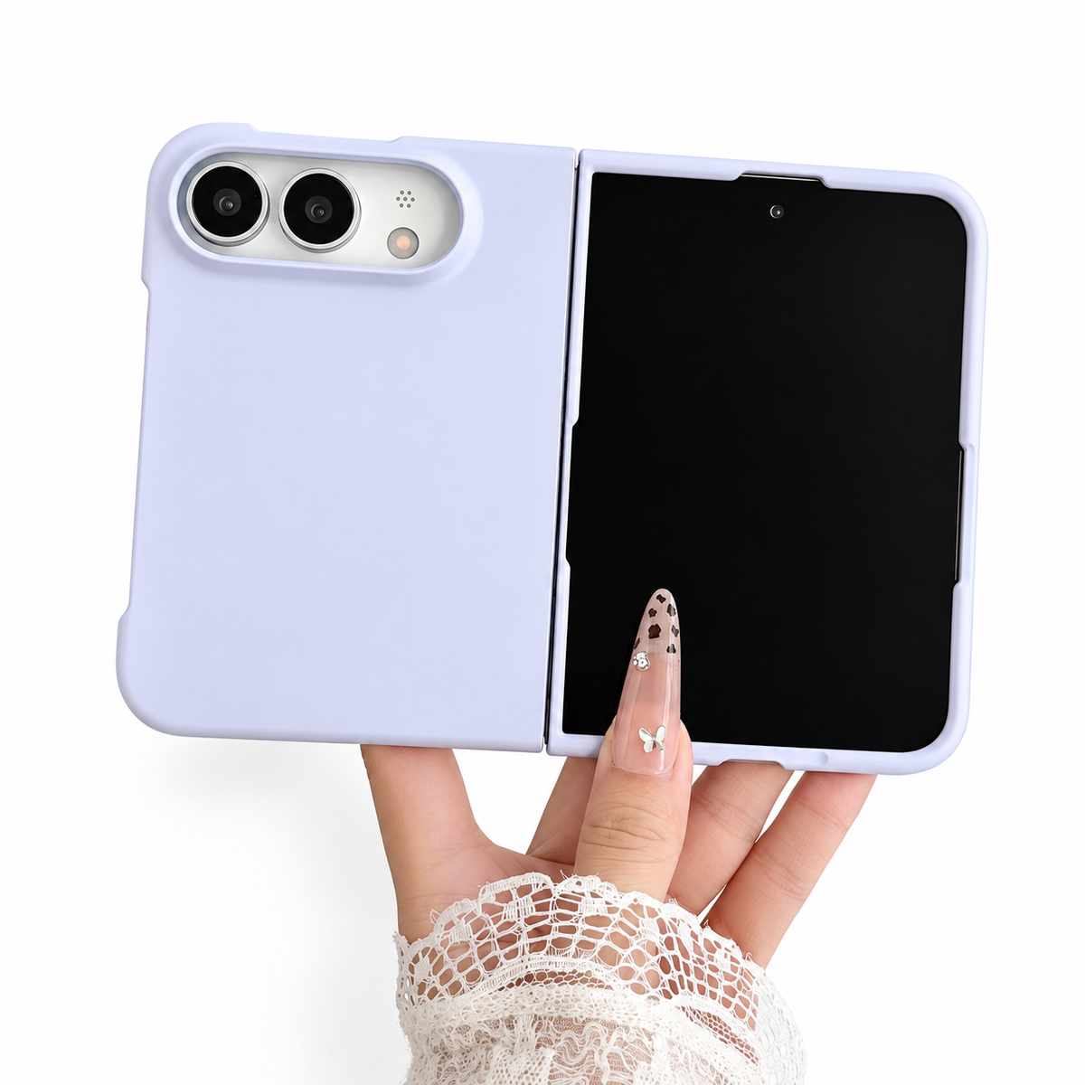 Premium iPhone Case Solid Color Skin Feel Shockproof Foldable Cover Wear Resistant Comfortable Grip Slim Non Slip Durable Practical Protective Phone Cover Case