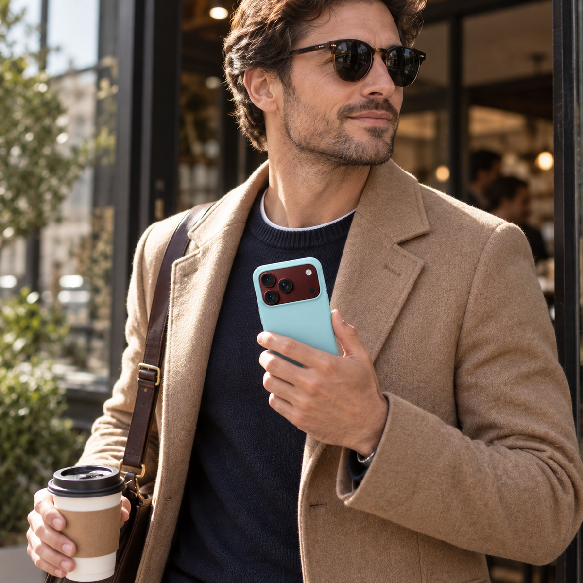 Premium iPhone Case Solid Color Skin Feel Shockproof Foldable Cover Wear Resistant Comfortable Grip Slim Non Slip Durable Practical Protective Phone Cover Case