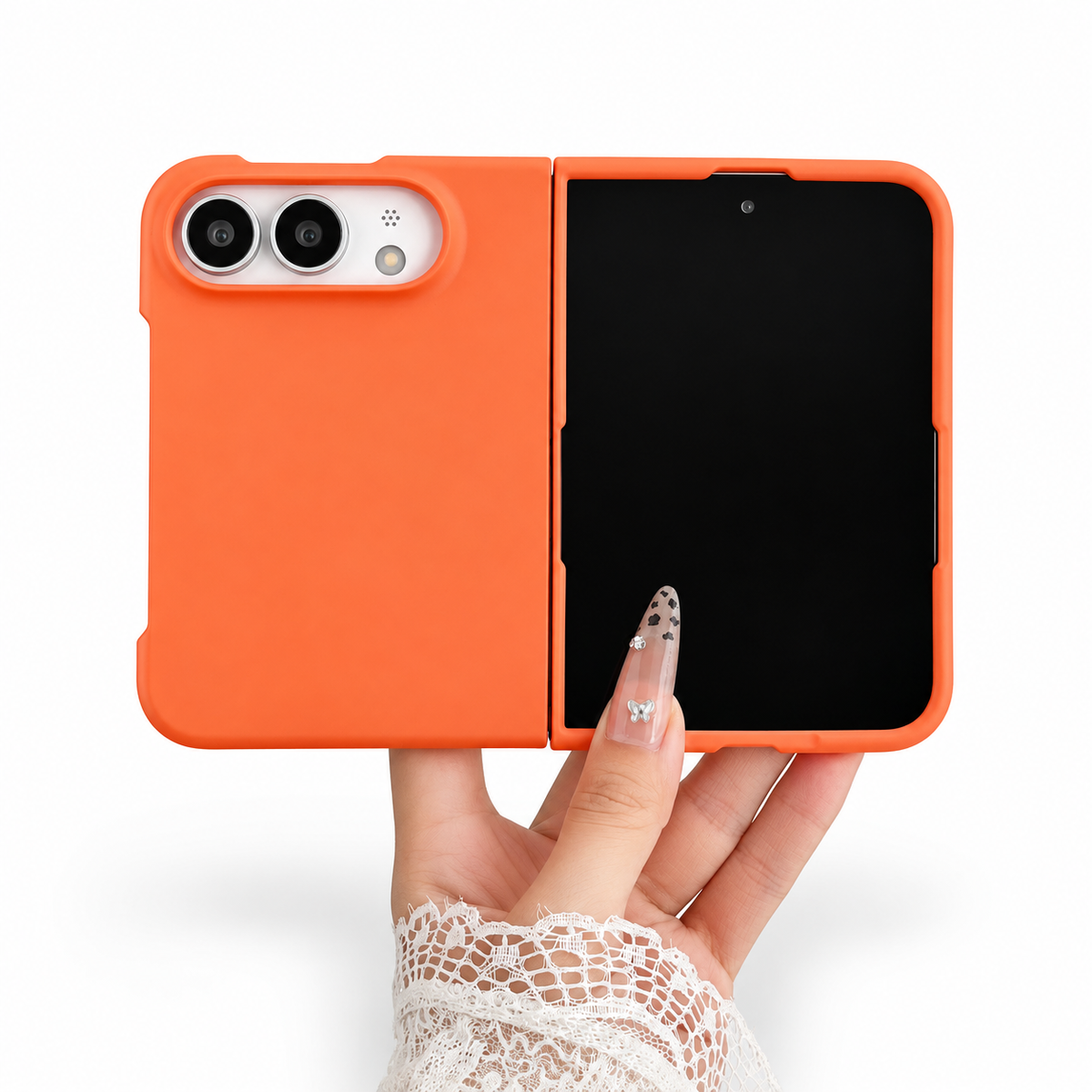 Premium iPhone Case Solid Color Skin Feel Shockproof Foldable Cover Wear Resistant Comfortable Grip Slim Non Slip Durable Practical Protective Phone Cover Case