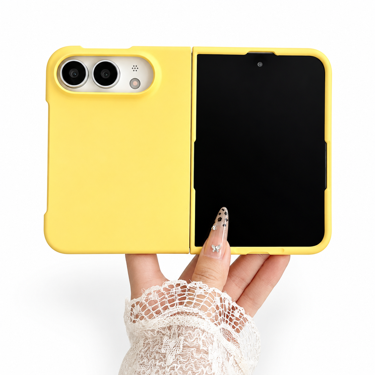 Premium iPhone Case Solid Color Skin Feel Shockproof Foldable Cover Wear Resistant Comfortable Grip Slim Non Slip Durable Practical Protective Phone Cover Case