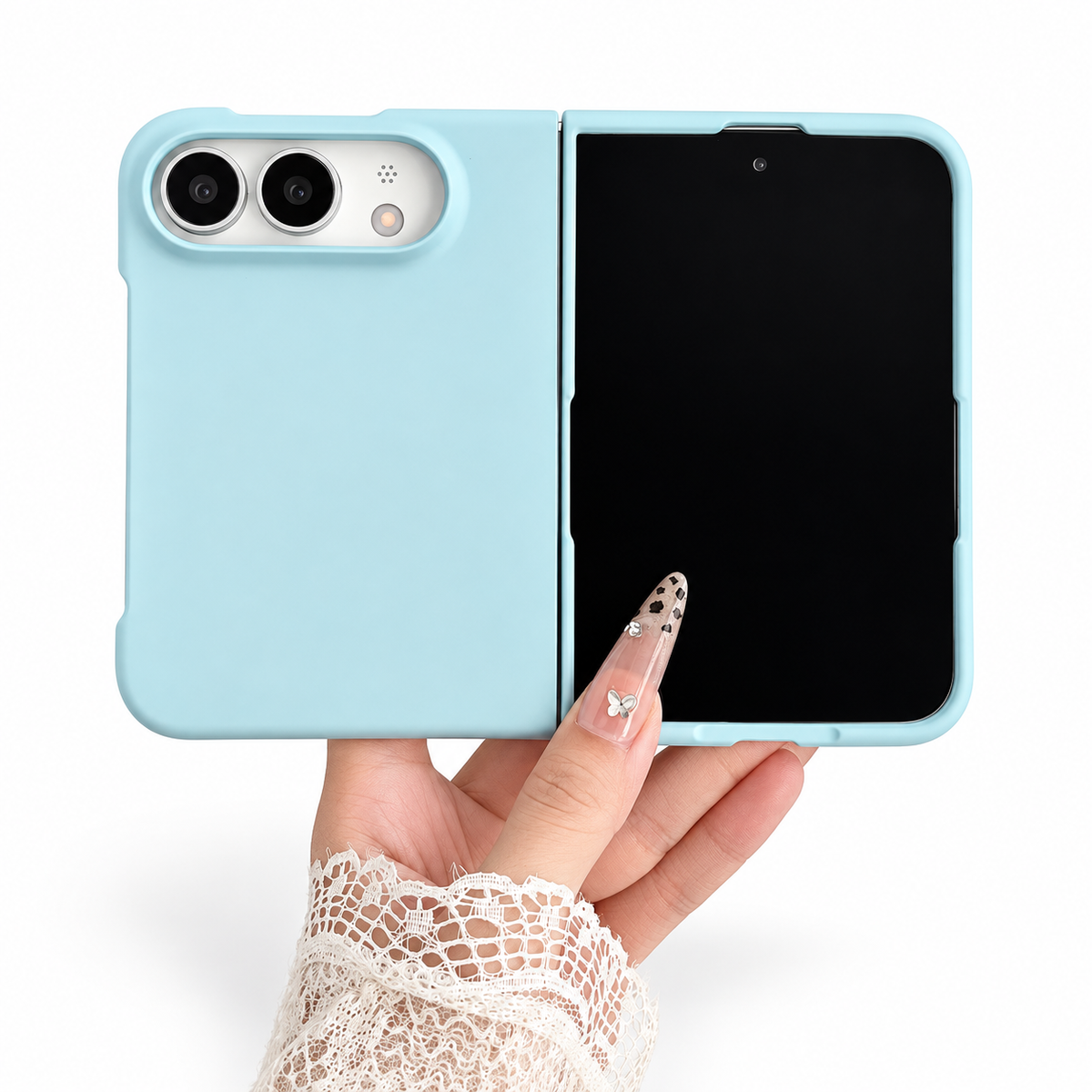 Premium iPhone Case Solid Color Skin Feel Shockproof Foldable Cover Wear Resistant Comfortable Grip Slim Non Slip Durable Practical Protective Phone Cover Case