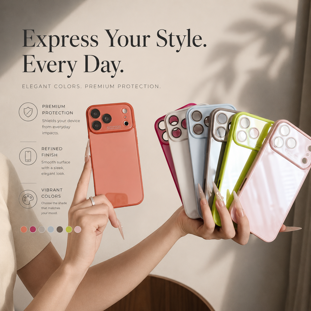 Premium iPhone Case Tempered Glass Camera Lens Protection Matte Hard PC Protective Cover Anti Scratch Slim Candy Color Lightweight Full Coverage Case