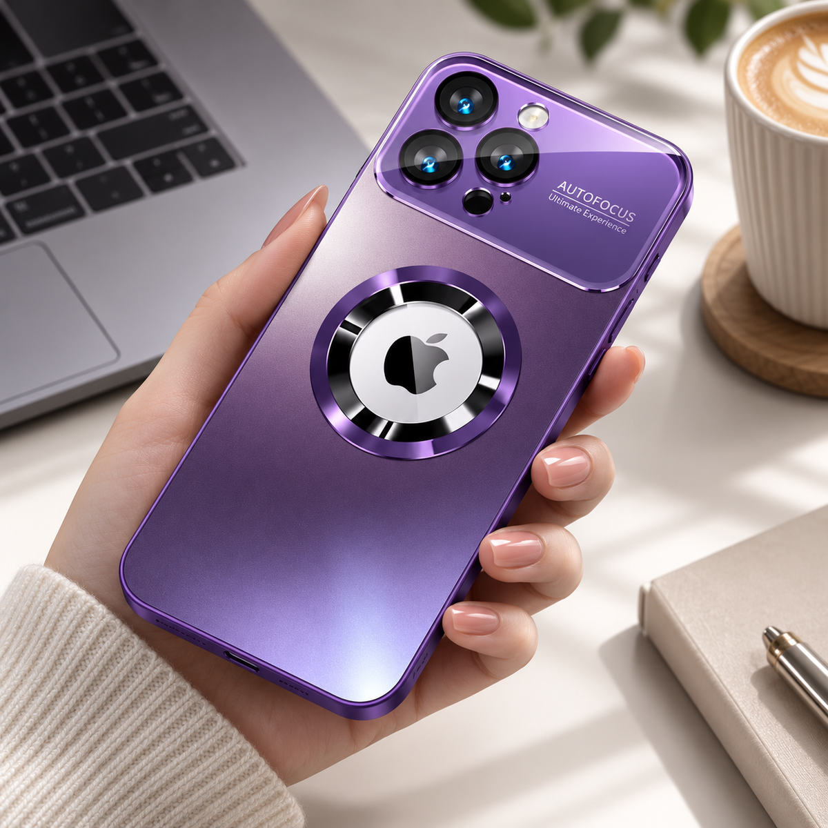 Premium iPhone Case Tempered Glass Matte Magnetic MagSafe Wireless Charging Half Wrapped Shockproof Bumper Anti Fingerprint Luminous Protective Design