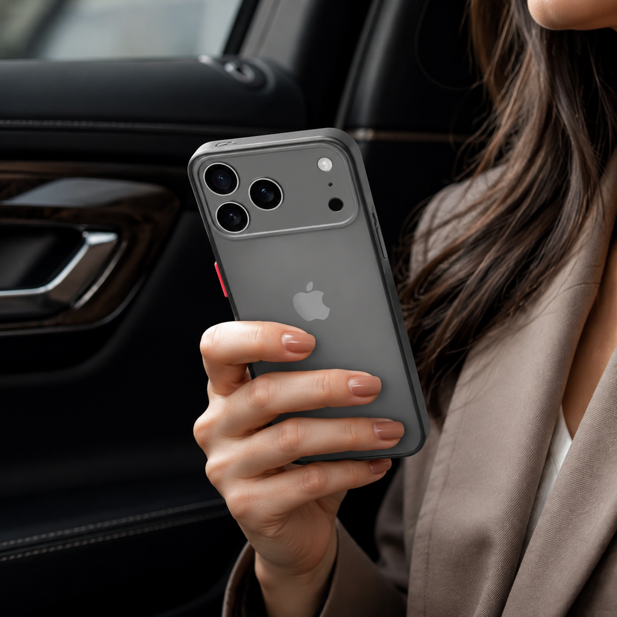 Premium iPhone Case Translucent Matte Shockproof Protective Cover PC TPU Armor Bumper Anti Scratch Anti Fingerprint Slim Lightweight Full Coverage Case
