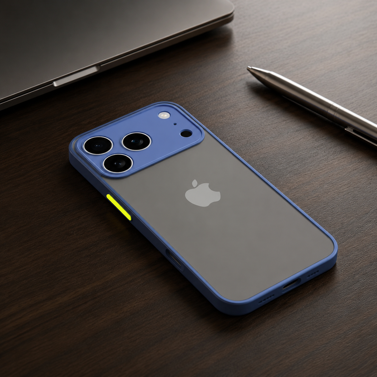 Premium iPhone Case Translucent Matte Shockproof Protective Cover PC TPU Armor Bumper Anti Scratch Anti Fingerprint Slim Lightweight Full Coverage Case