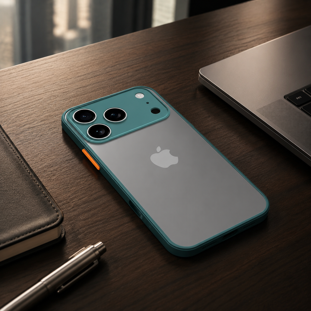 Premium iPhone Case Translucent Matte Shockproof Protective Cover PC TPU Armor Bumper Anti Scratch Anti Fingerprint Slim Lightweight Full Coverage Case