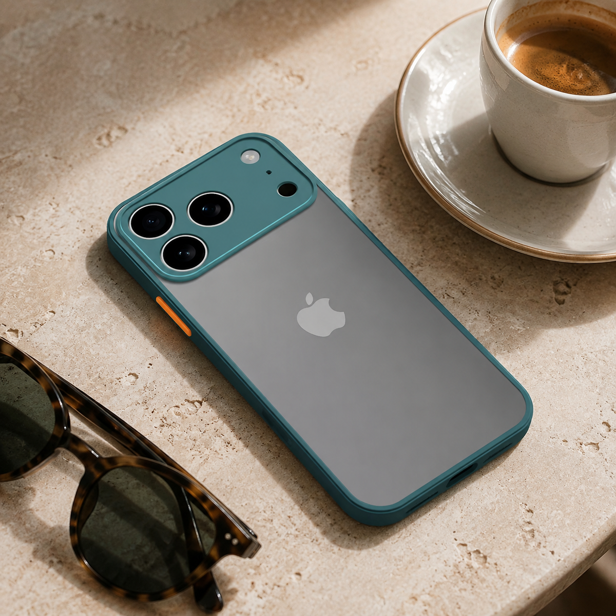 Premium iPhone Case Translucent Matte Shockproof Protective Cover PC TPU Armor Bumper Anti Scratch Anti Fingerprint Slim Lightweight Full Coverage Case