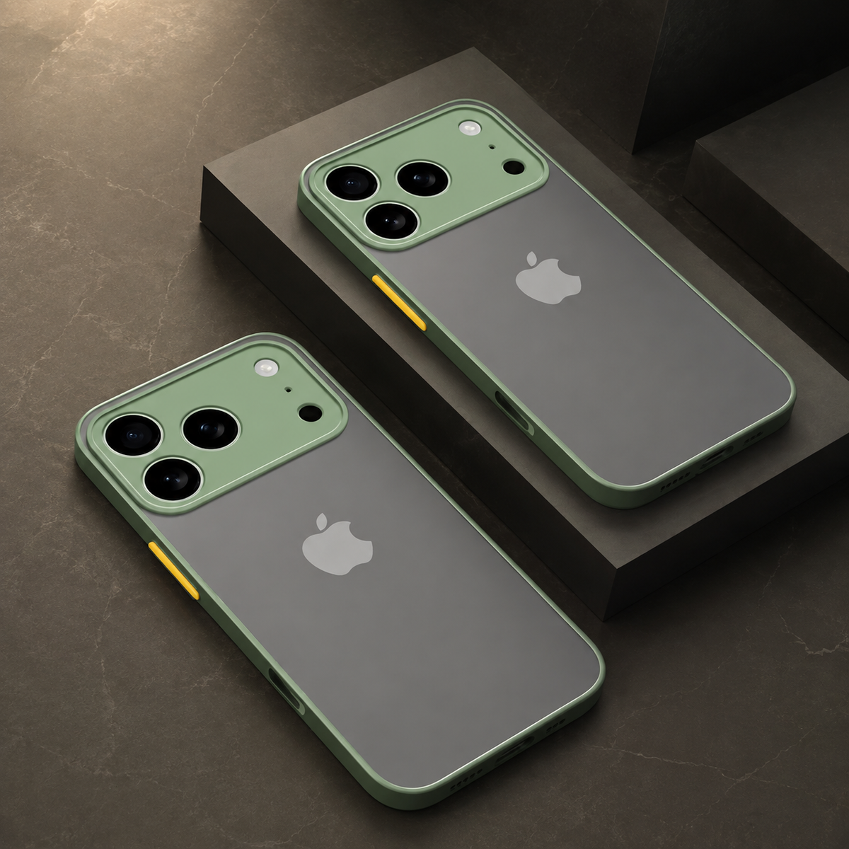 Premium iPhone Case Translucent Matte Shockproof Protective Cover PC TPU Armor Bumper Anti Scratch Anti Fingerprint Slim Lightweight Full Coverage Case