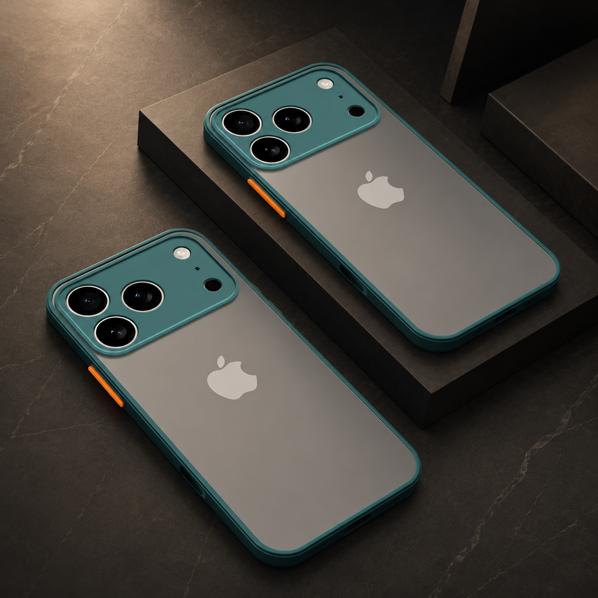 Premium iPhone Case Translucent Matte Shockproof Protective Cover PC TPU Armor Bumper Anti Scratch Anti Fingerprint Slim Lightweight Full Coverage Case