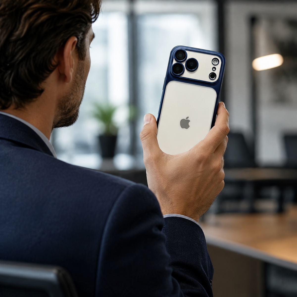 Premium iPhone Case Translucent Matte TPU Shockproof Soft Protective Cover Camera Lens Protection Anti Scratch Non Slip Lightweight Plating Slim Case