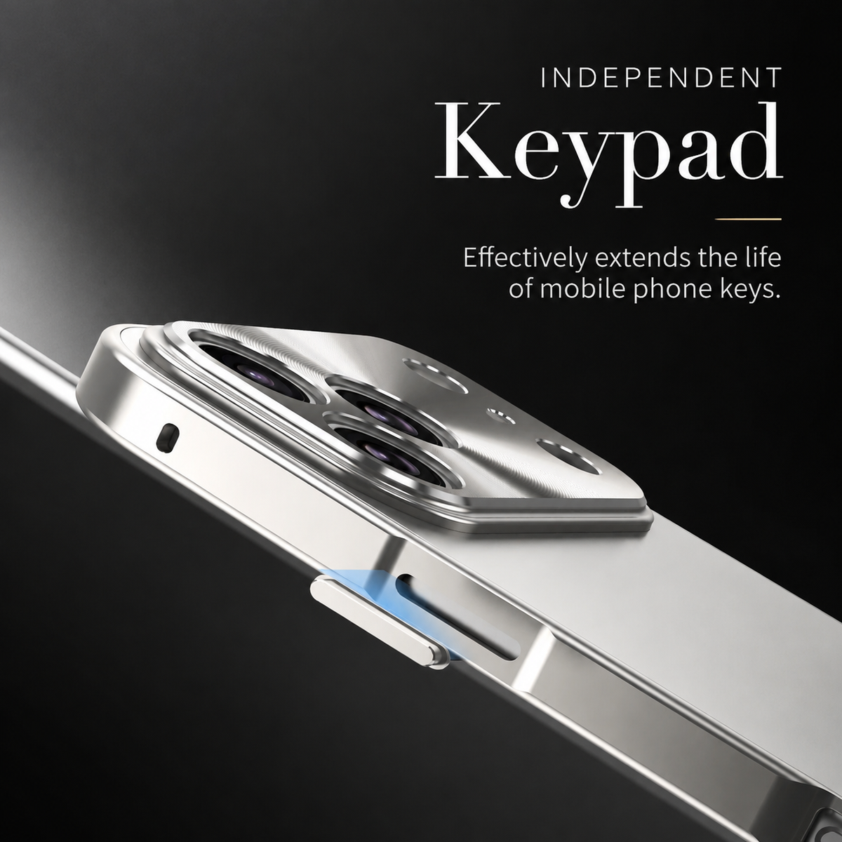 Premium iPhone Case Ultra Thin Aluminum Alloy Frame with Frosted Matte Backplate, Shockproof Camera Lens Guard and Slim Protective Design