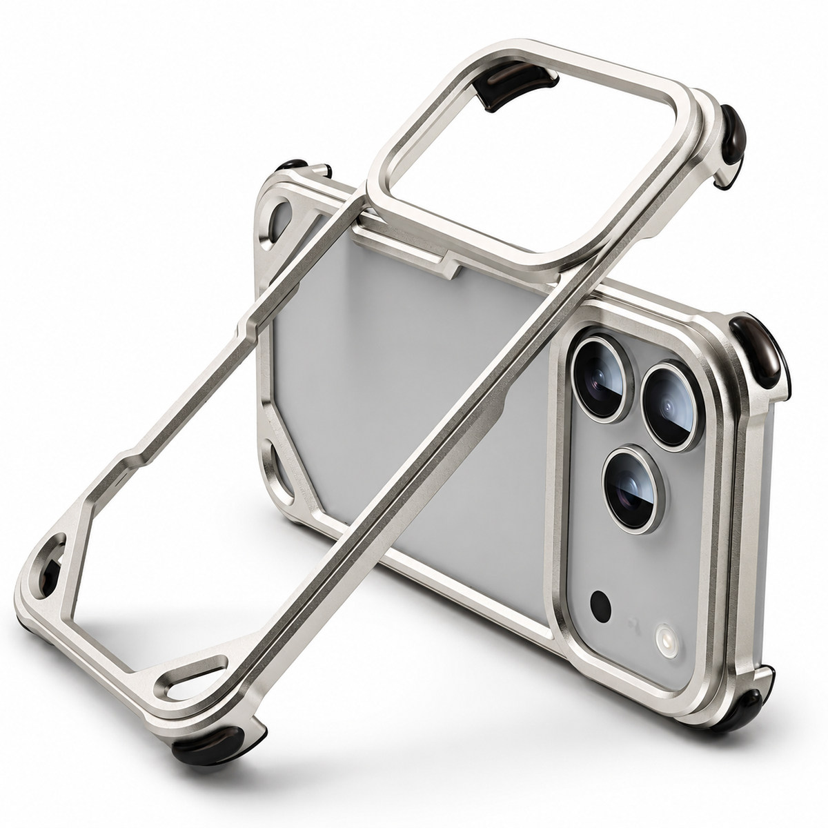 Premium iPhone Case Ultra Thin Aluminum Alloy MagSafe Compatible Wireless Charging Shockproof Anti Scratch Non Slip Slim Metal Protective Cover