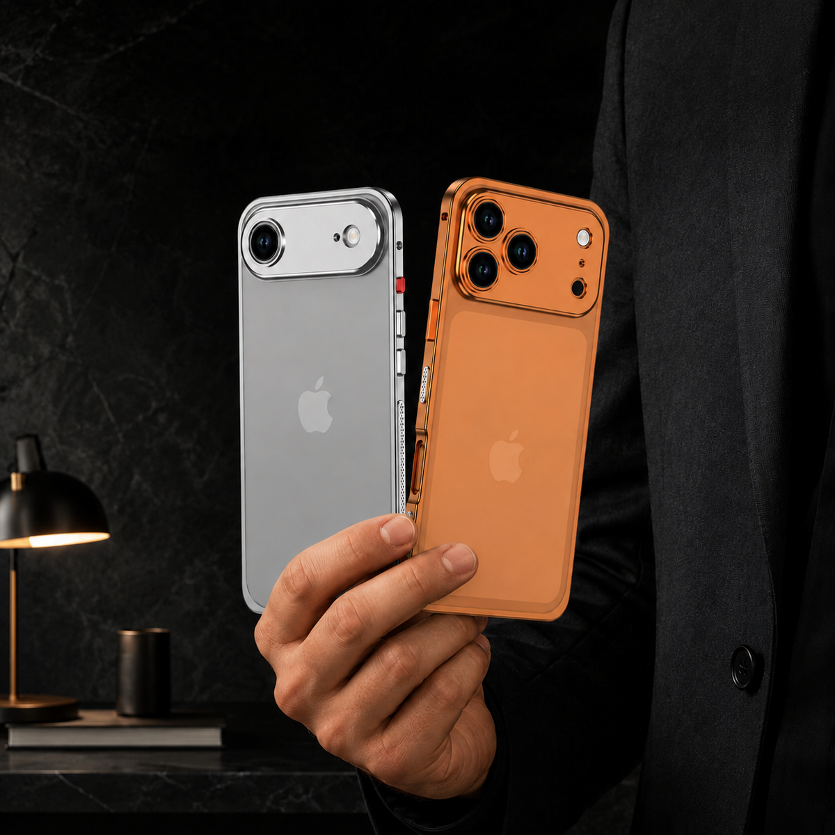 Premium iPhone Case Ultra Thin Aluminum Metal Frame Bumper Shockproof Slim Lightweight Anti Scratch Reinforced Edge Corner Protective Cover Case Design