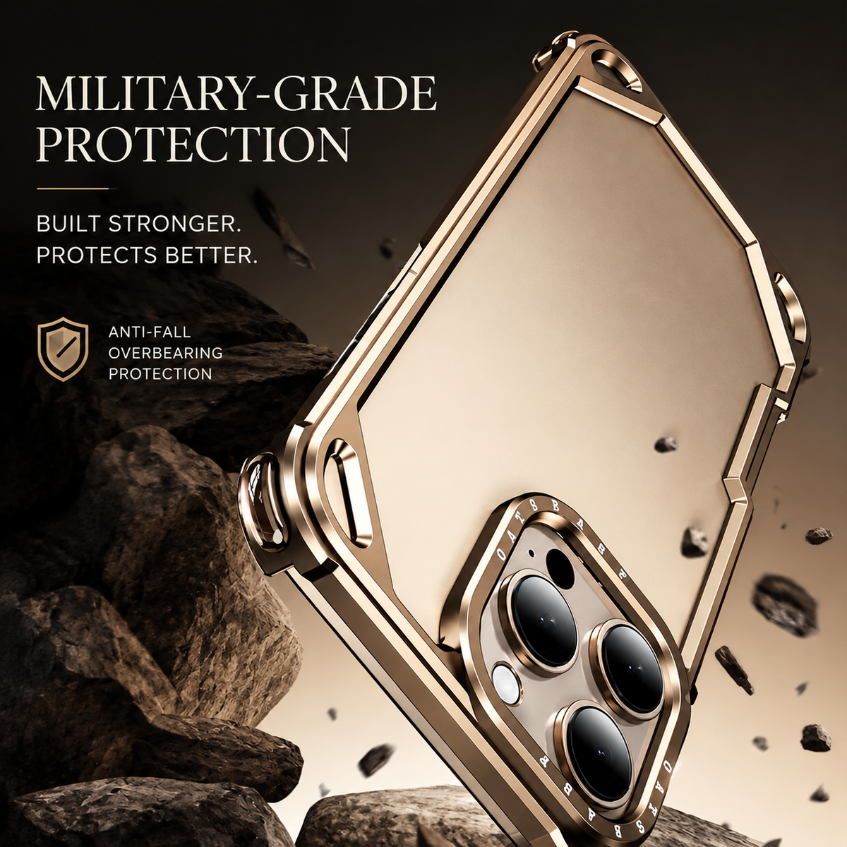 Premium iPhone Case Ultra Thin Aluminum Metal Frame Shockproof Bumper Wireless Charging Half Wrapped Minimalist Slim Protective Cover Lightweight Case