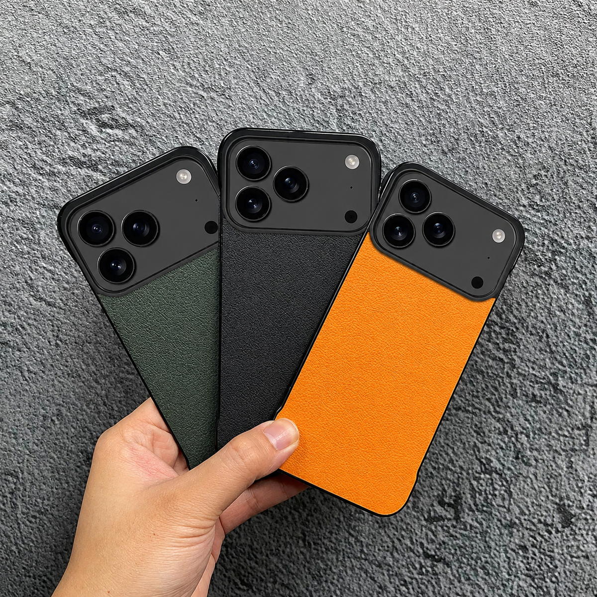 Premium iPhone Case Ultra Thin Frameless Leather PC Cover MagSafe Shockproof Anti-Fall Borderless Protective Design Camera Guard Lightweight Slim Fits