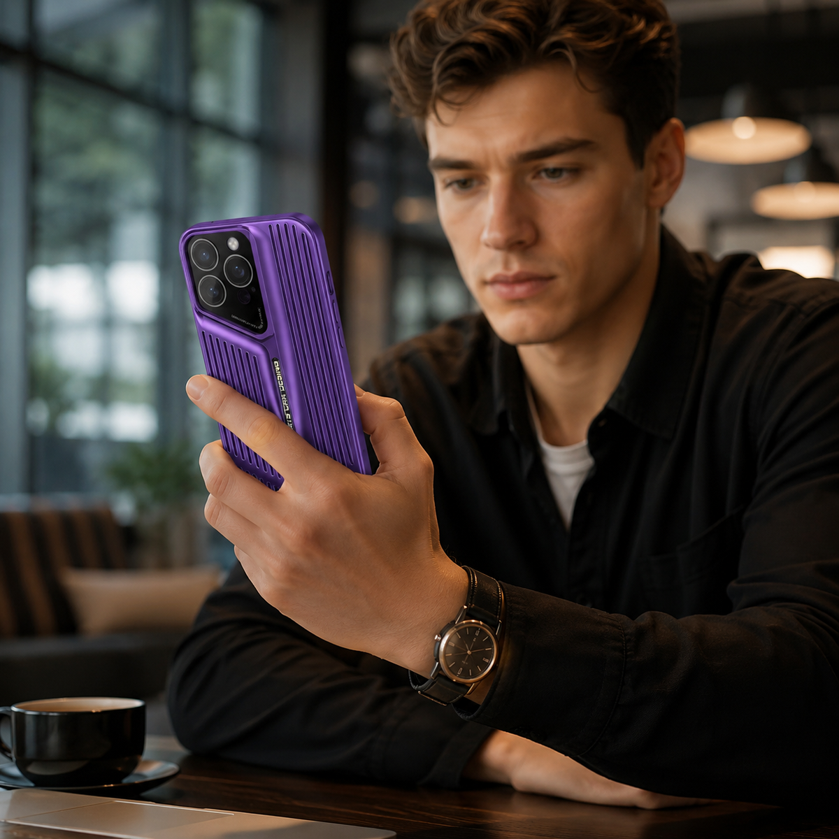 Premium iPhone Case Ultra Thin Heat Dissipation Shockproof Protective Cover Camera Lens Protection Lightweight Non Slip Slim PC Blade Cooling Case