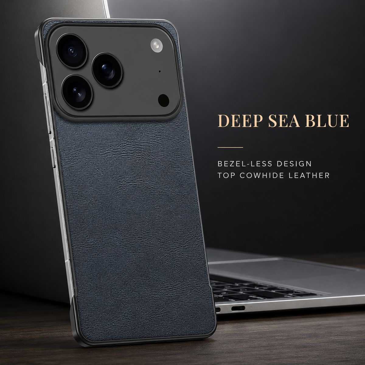 Premium iPhone Case Ultra Thin Leather PC Cover MagSafe Compatible Shockproof Anti Scratch Anti Fingerprint Matte Non Slip Borderless Slim Protective Design
