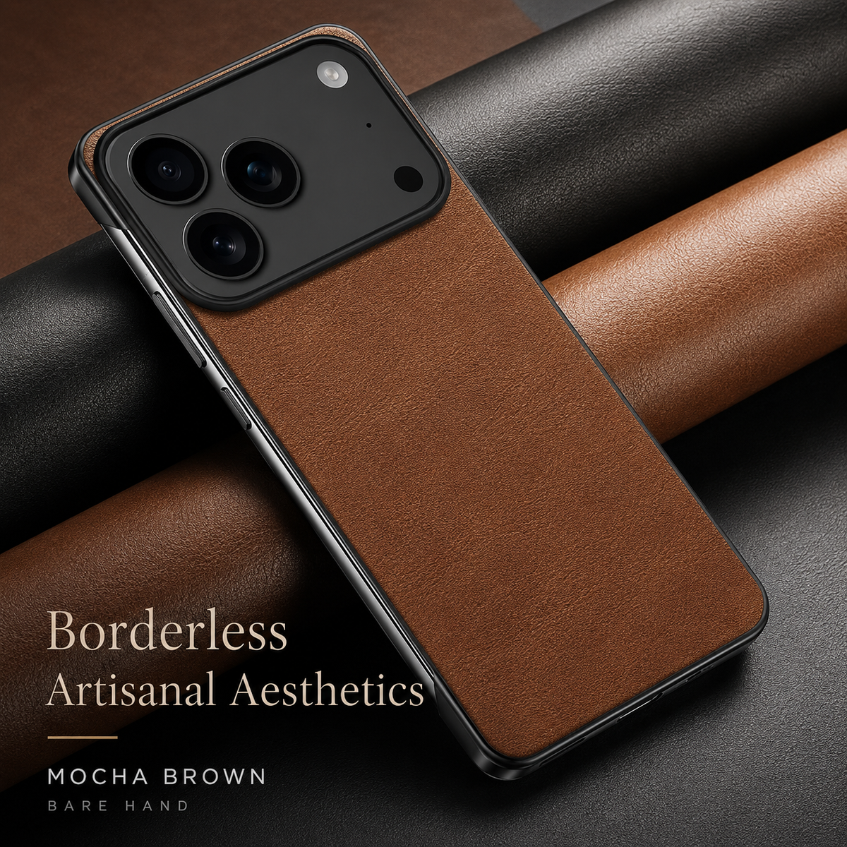 Premium iPhone Case Ultra Thin Leather PC Cover MagSafe Compatible Shockproof Anti Scratch Anti Fingerprint Matte Non Slip Borderless Slim Protective Design