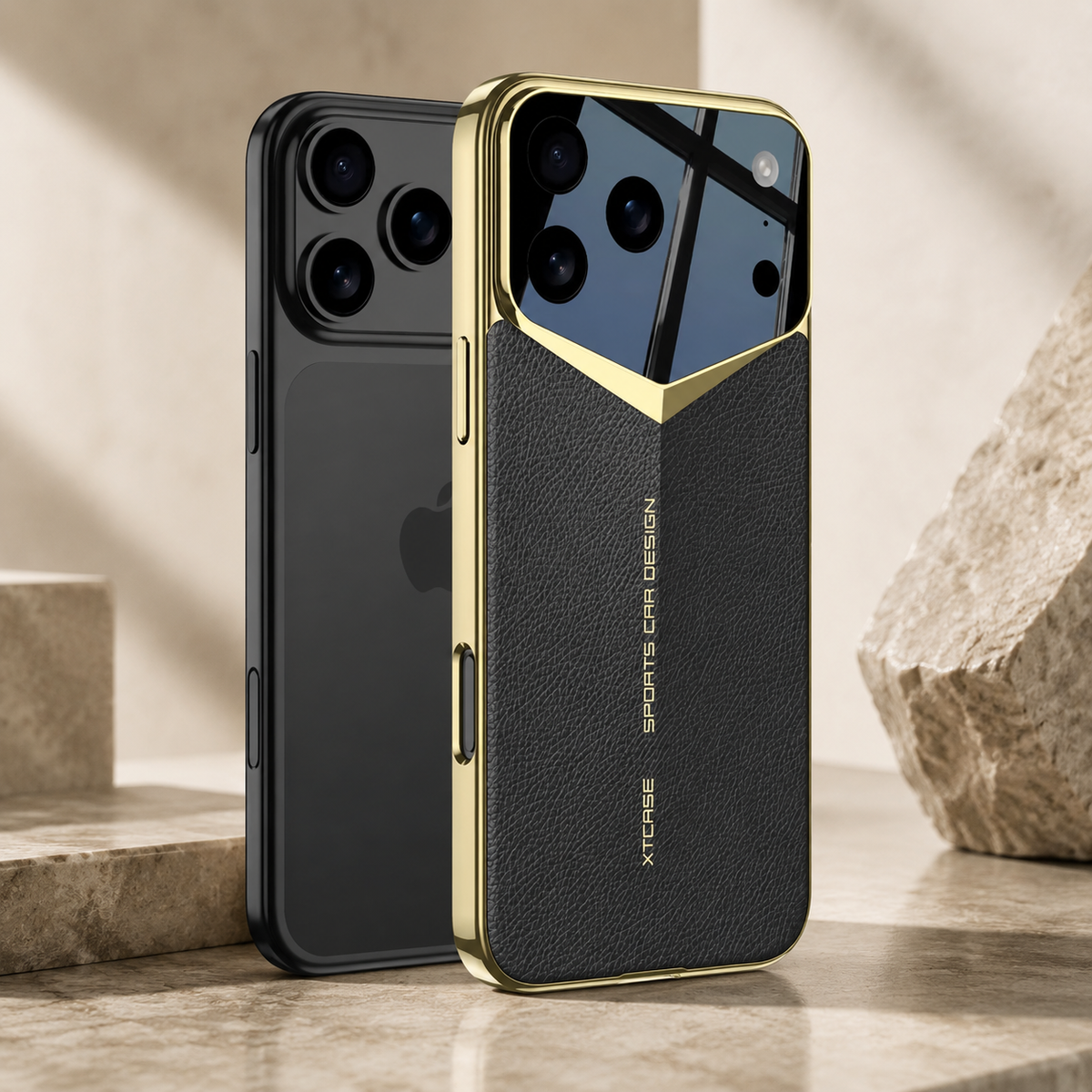 Premium iPhone Case Ultra Thin Leather Shockproof Raised Camera Lens Protection Anti Fingerprint Anti Scratch Slim Full Coverage Wireless Charging Cover