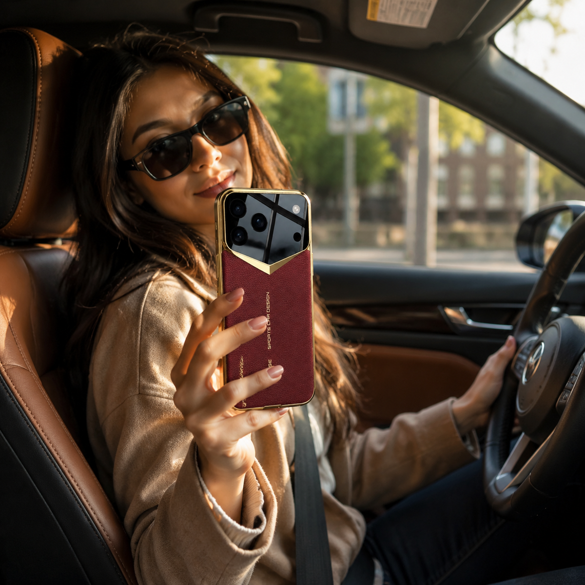 Premium iPhone Case Ultra Thin Leather Shockproof Raised Camera Lens Protection Anti Fingerprint Anti Scratch Slim Full Coverage Wireless Charging Cover