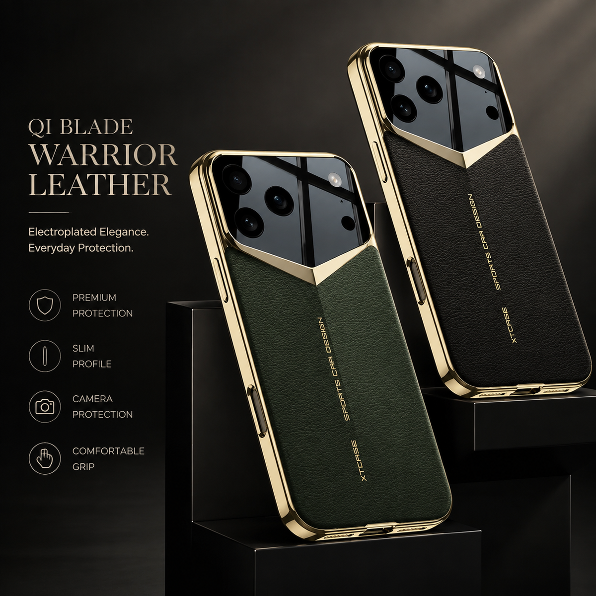 Premium iPhone Case Ultra Thin Leather Shockproof Raised Camera Lens Protection Anti Fingerprint Anti Scratch Slim Full Coverage Wireless Charging Cover