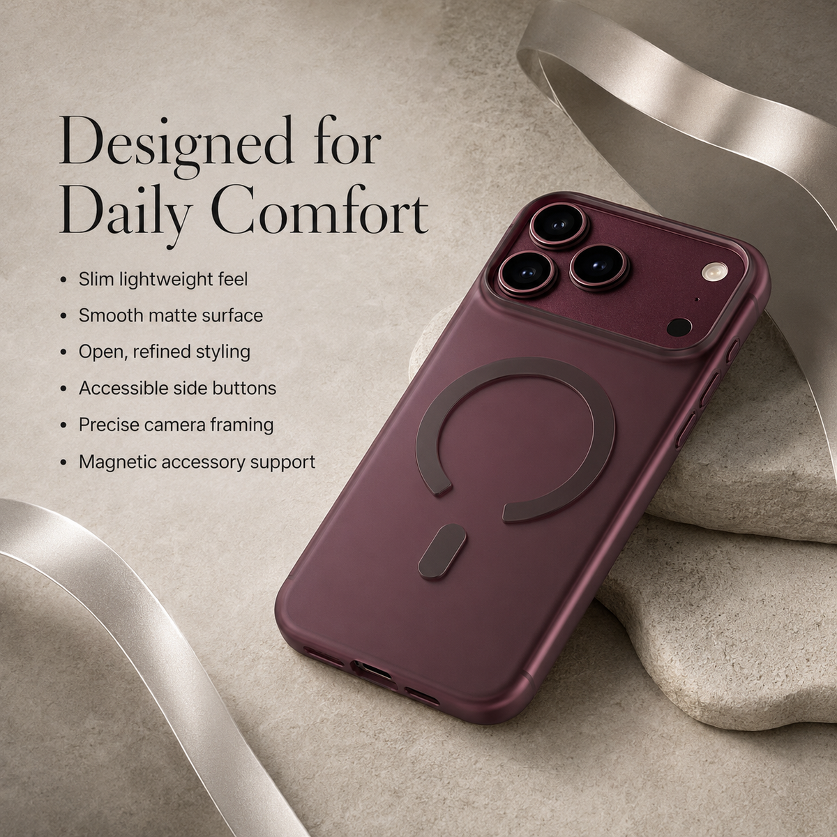 Premium iPhone Case Ultra Thin Matte Translucent Clear MagSafe Magnetic Hard PC Shockproof Anti Fingerprint Slim Lightweight Durable Protective Phone Cover Case