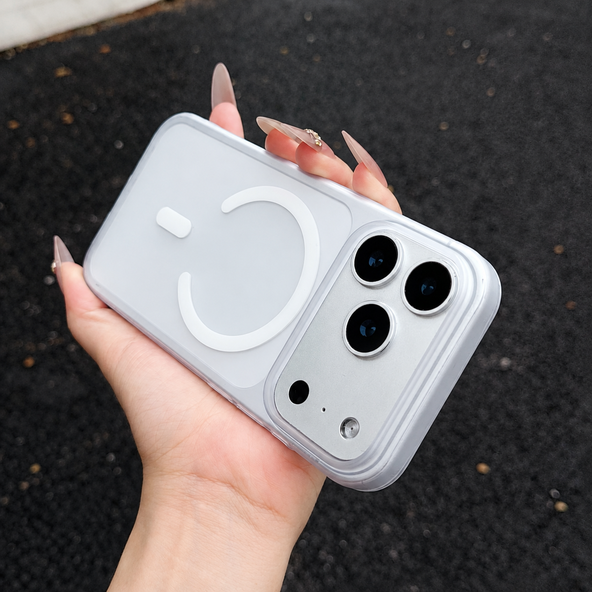 Premium iPhone Case Ultra Thin Matte Translucent Clear MagSafe Magnetic Hard PC Shockproof Anti Fingerprint Slim Lightweight Durable Protective Phone Cover Case