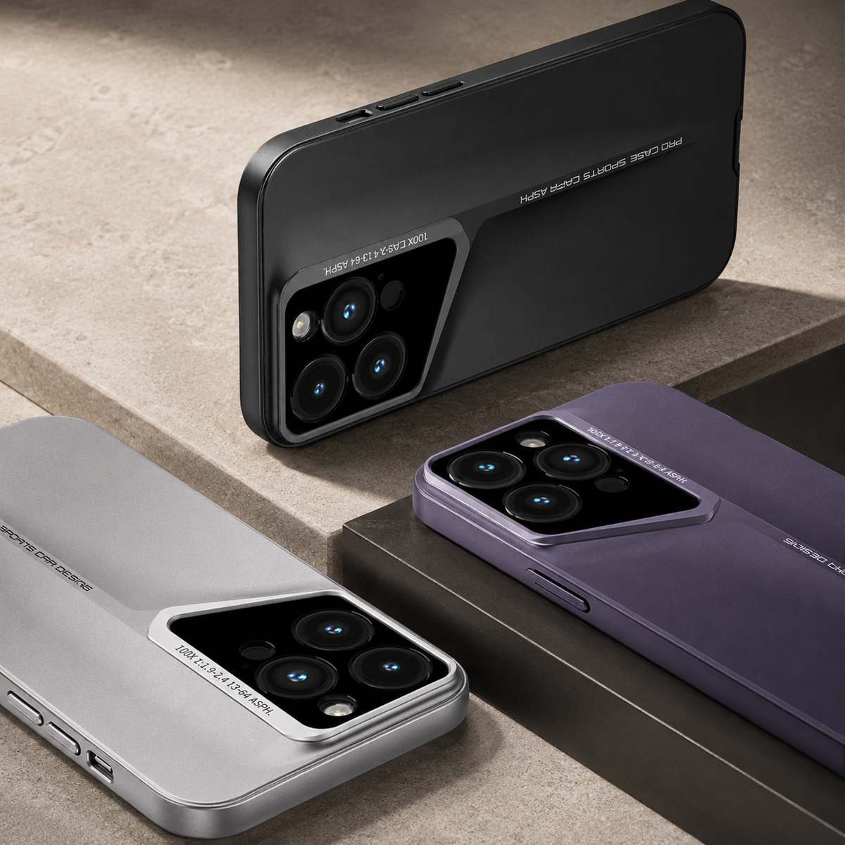 Premium iPhone Case Ultra Thin Titanium Style Camera Lens Protection Shockproof Cover Lightweight Non Slip Dustproof Slim Half Wrapped Protective Case