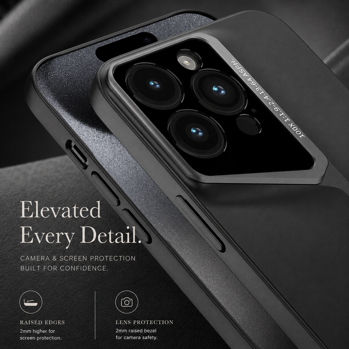 Premium iPhone Case Ultra Thin Titanium Style Camera Lens Protection Shockproof Cover Lightweight Non Slip Dustproof Slim Half Wrapped Protective Case