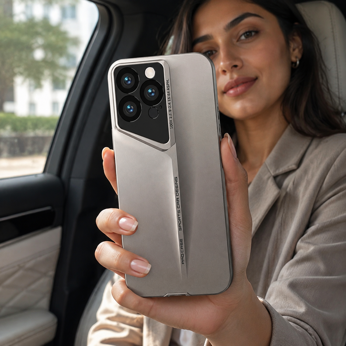 Premium iPhone Case Ultra Thin Titanium Style Camera Lens Protection Shockproof Protective Cover Lightweight Non Slip Dustproof Slim Hard Shell Case