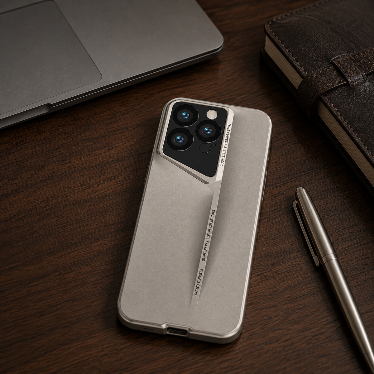 Premium iPhone Case Ultra Thin Titanium Style Camera Lens Protection Shockproof Protective Cover Lightweight Non Slip Dustproof Slim Hard Shell Case