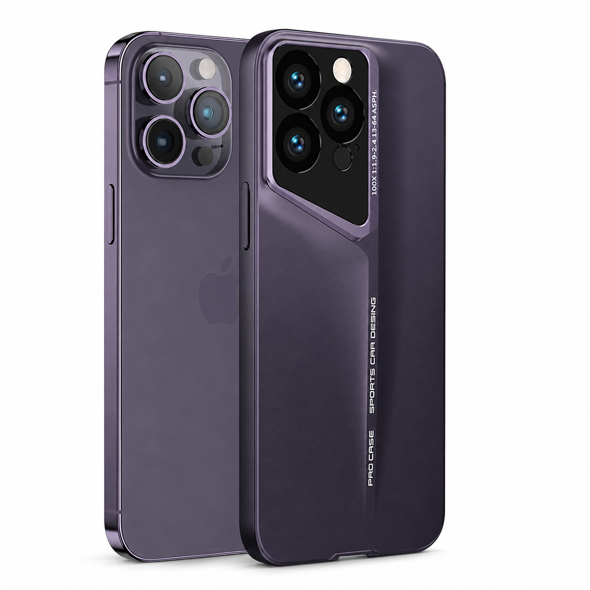 Premium iPhone Case Ultra Thin Titanium Style Camera Lens Protection Shockproof Protective Cover Lightweight Non Slip Dustproof Slim Hard Shell Case