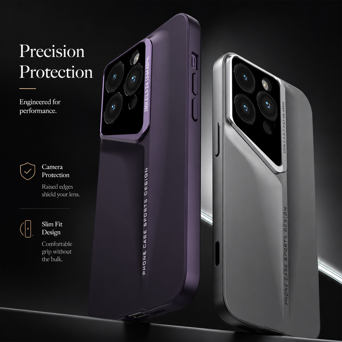Premium iPhone Case Ultra Thin Titanium Style PC Cover Shockproof Lens Protection Anti Scratch Non Slip Matte Lightweight Wireless Charging Slim Design