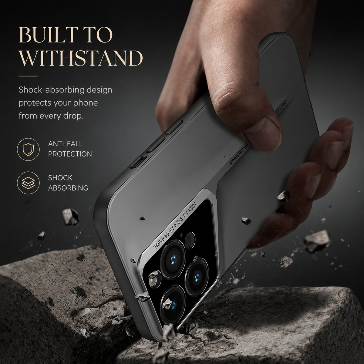Premium iPhone Case Ultra Thin Titanium Style PC Cover Shockproof Lens Protection Anti Scratch Non Slip Matte Lightweight Wireless Charging Slim Design