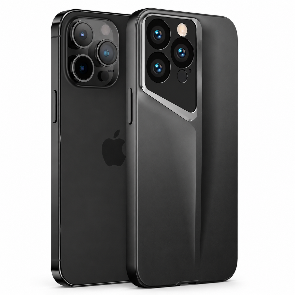 Premium iPhone Case Ultra Thin Titanium Style PC Cover Shockproof Lens Protection Anti Scratch Non Slip Matte Lightweight Wireless Charging Slim Design