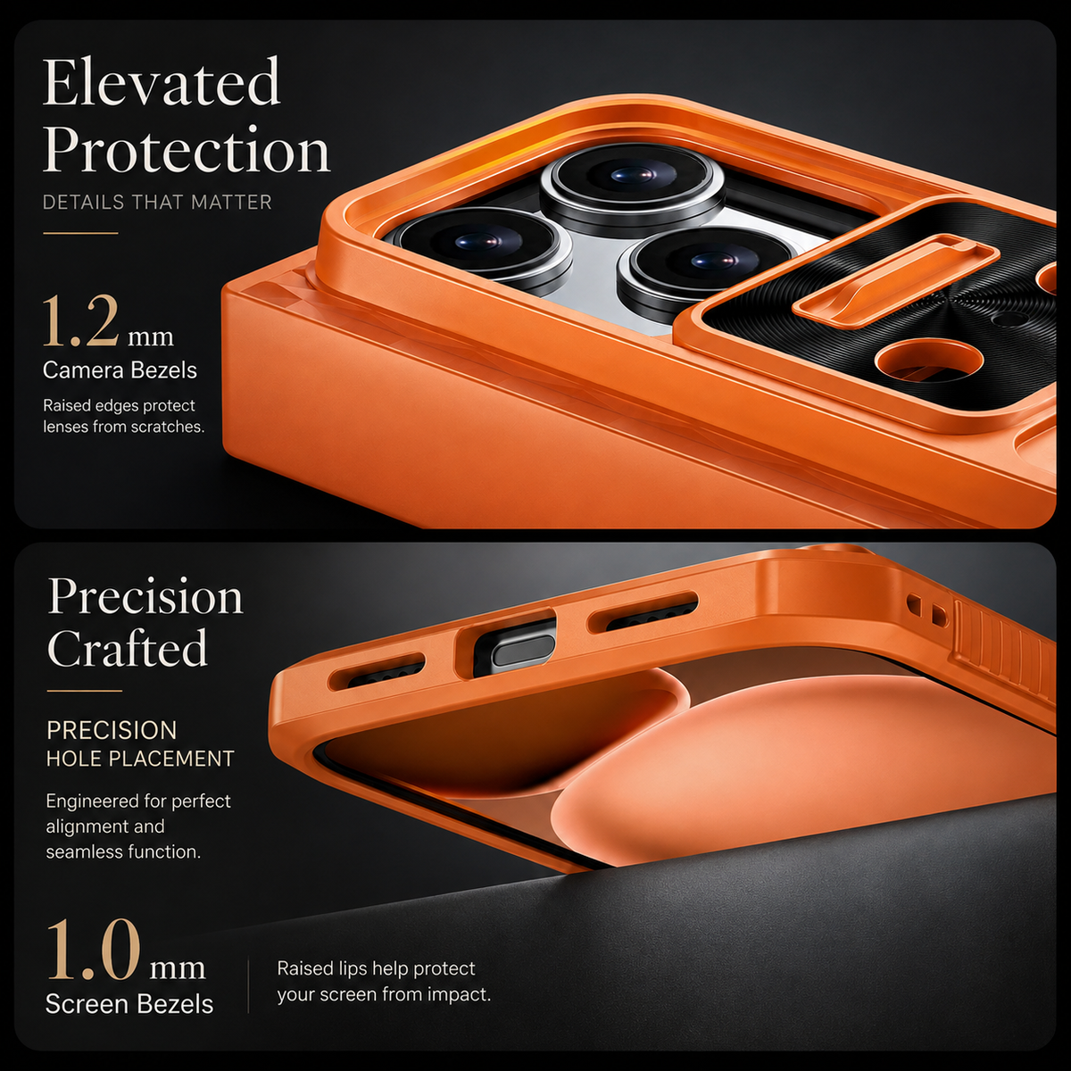 Premium iPhone Case Wallet Card Holder Sliding Camera Cover Stand Shockproof Dual Layer Heavy Duty Full Coverage Anti Scratch Slim Protective Design