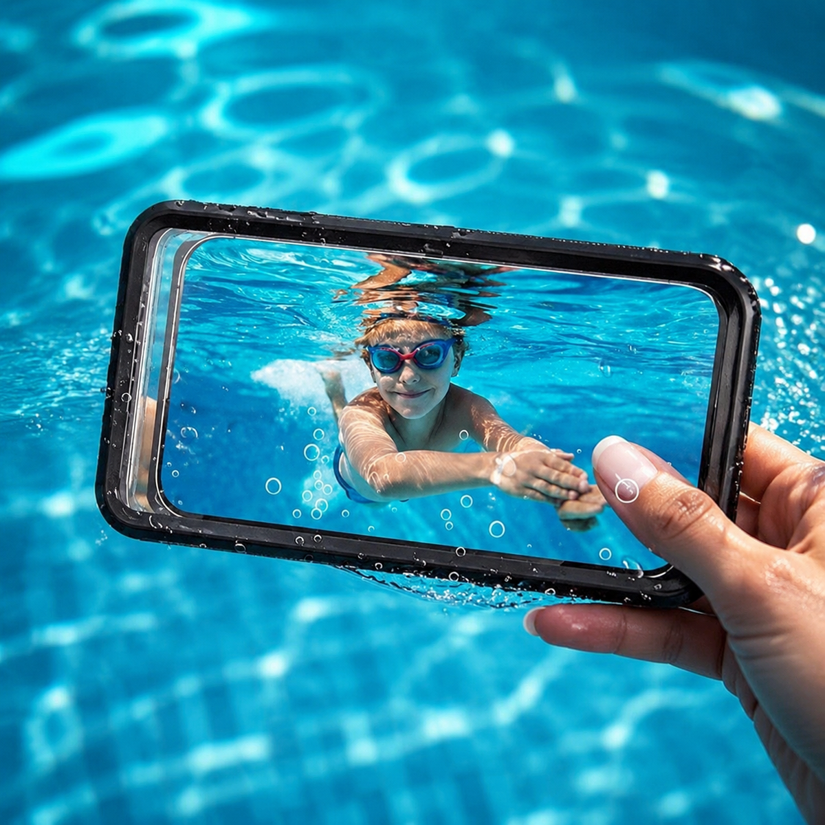 Premium iPhone Case Waterproof IP68 Shockproof Full Body Protective Cover Vacuum Seal Touchscreen Access Dustproof Outdoor Underwater Protection Durable