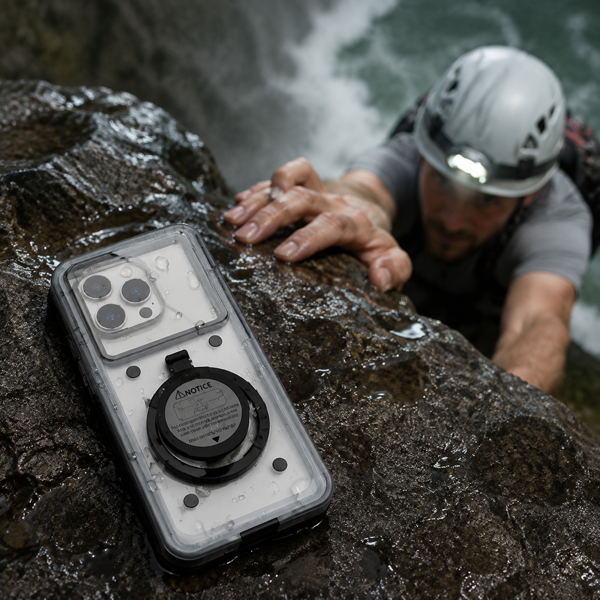 Premium iPhone Case Waterproof IP68 Shockproof Full Body Protective Cover Vacuum Seal Touchscreen Access Dustproof Outdoor Underwater Protection Durable