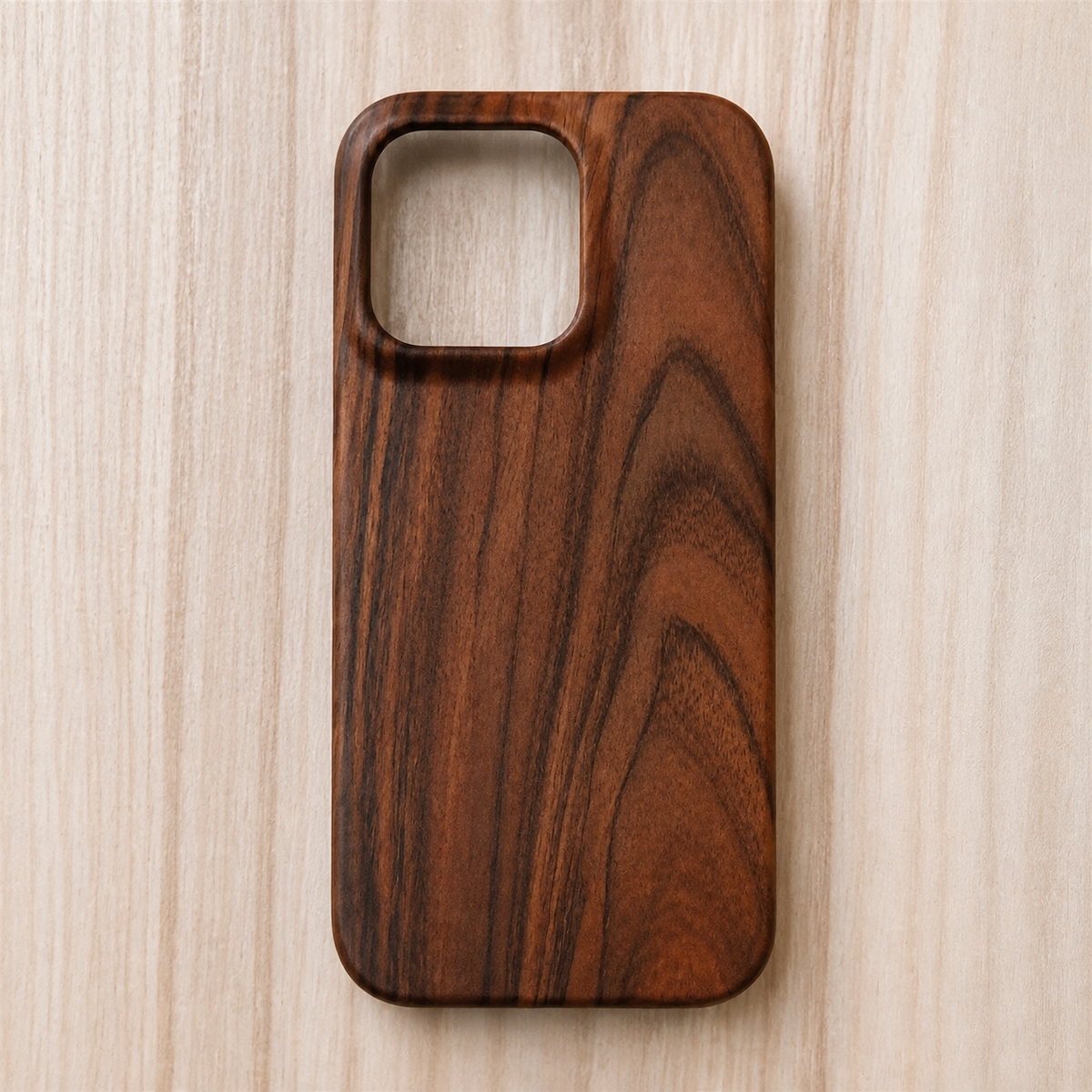 Premium iPhone Case Wooden Natural Wood Walnut Ebony Bamboo Rosewood Protective Cover Dustproof Hard Shell Shockproof Scratch Resistant Slim Lightweight