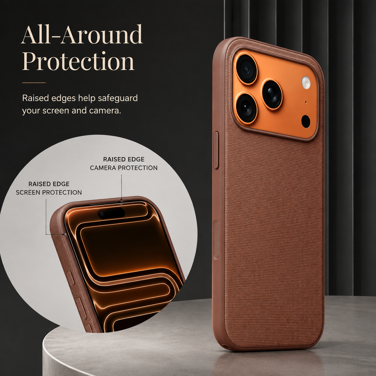 Premium iPhone Case Woven MagSafe Compatible Strong Magnetic Wireless Charging Anti Fingerprint Non Slip Waterproof Fabric Shock Slim Protective Cover