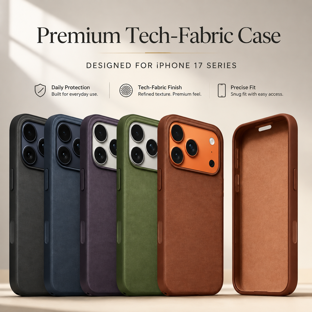 Premium iPhone Case Woven MagSafe Compatible Strong Magnetic Wireless Charging Anti Fingerprint Non Slip Waterproof Fabric Shock Slim Protective Cover