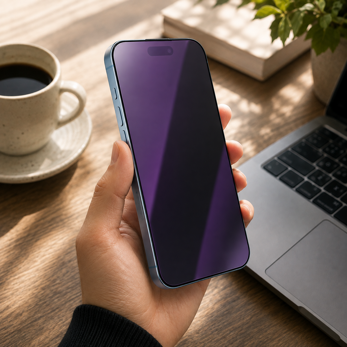 Premium iPhone Privacy Screen Protector Tempered Glass Anti Spy Blue Light Full Coverage Scratch Resistant Anti Fingerprint Ultra Thin Case Friendly