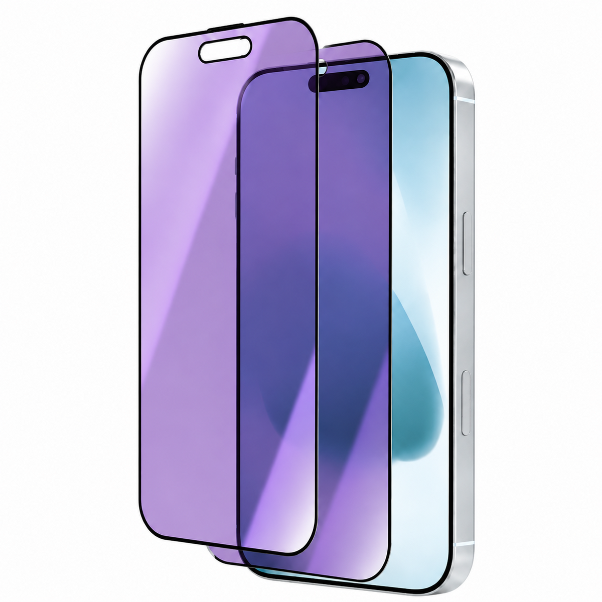 Premium iPhone Privacy Screen Protector Tempered Glass Anti Spy Blue Light Full Coverage Scratch Resistant Anti Fingerprint Ultra Thin Case Friendly
