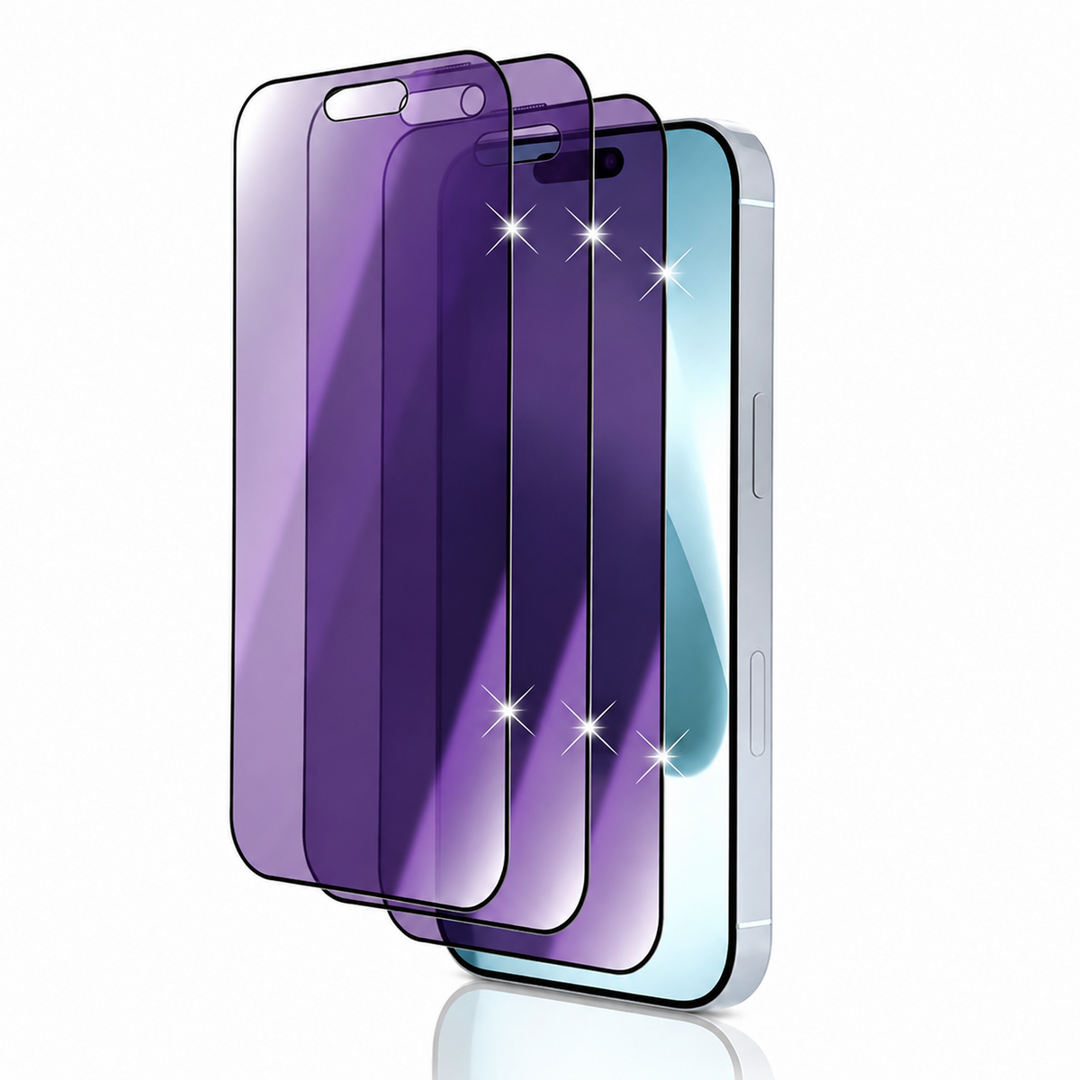 Premium iPhone Privacy Screen Protector Tempered Glass Anti Spy Blue Light Full Coverage Scratch Resistant Anti Fingerprint Ultra Thin Case Friendly
