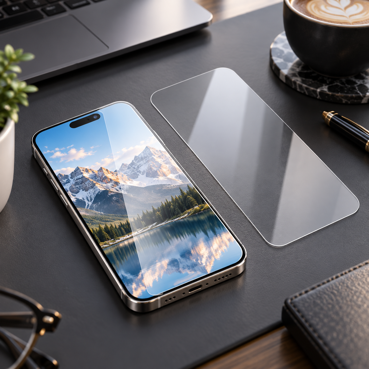 Premium iPhone Screen Protector 1-3PCS High Quality 9H HD Tempered Glass Scratch Proof Ultra Clear Slim Durable Full Coverage Protective Glass Film Set