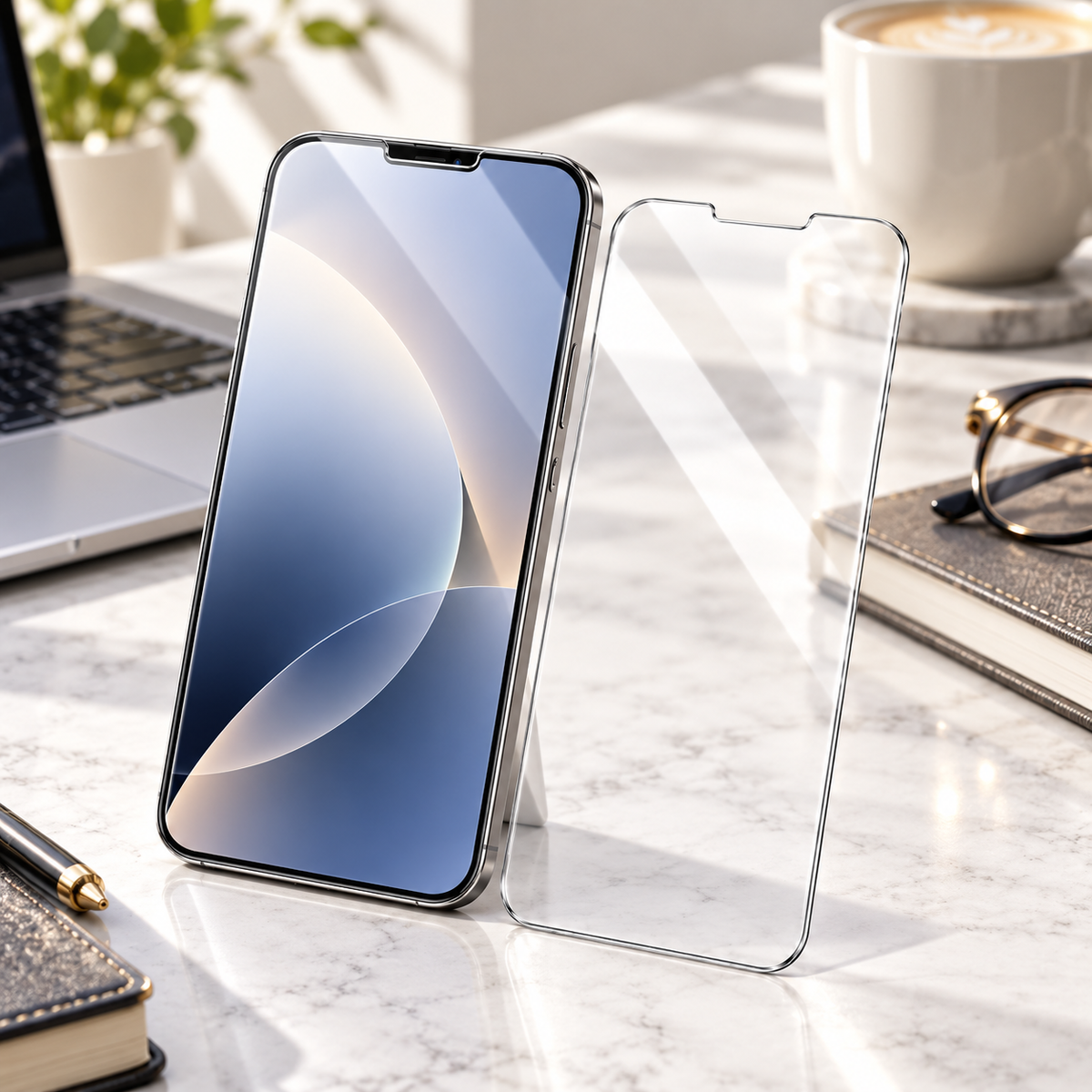 Premium iPhone Screen Protector 1-3PCS Ultra Clear 3D Tempered Glass 9H HD Scratch Proof Slim Durable Full Coverage Protective Glass Film Screen Guard Set
